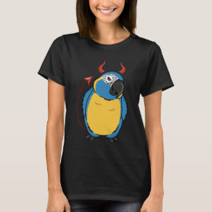 Scary Devil Costume Parrot I Blue throated Macaw T-Shirt