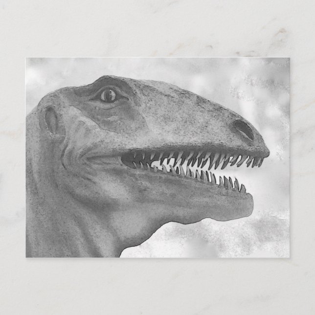 Scary Dinosaur Postcard (Front)