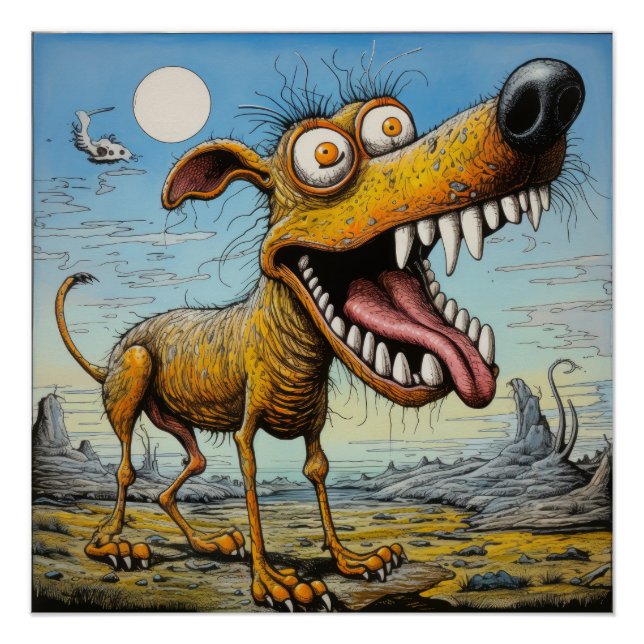 Scary dog poster (Front)
