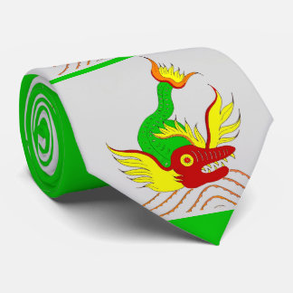  scary dragon print tie