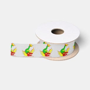 scary dragon satin ribbon