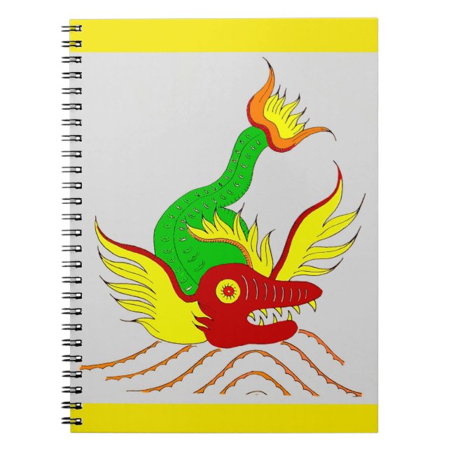 scary dragon spiral notebook (Front)