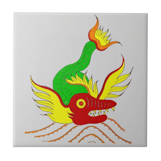 scary dragon tile (Front)