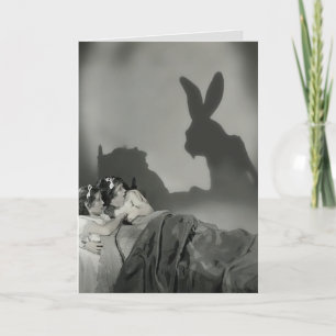 Scary Easter Bunny Holiday Card
