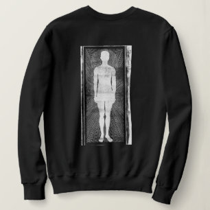Scary Eeerie Surreal Man Abstract Sweatshirt