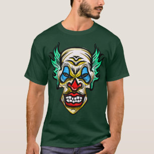 Scary Evil Clown Horror Halloween  T-Shirt