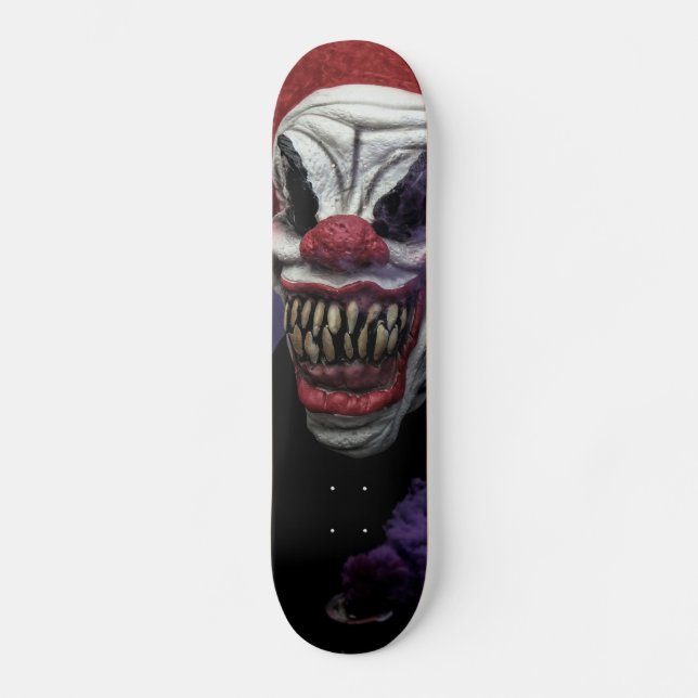 Scary evil clown Skateboard (Front)
