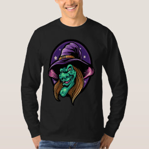 Scary Evil Witch Celebrate Halloween T-Shirt