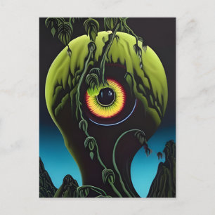 Scary Eyeball Plant Postcard