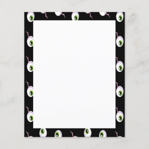 Scary eyeballs on black