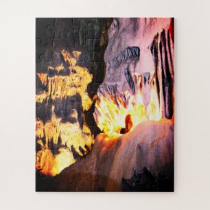 Scary face in a cave jigsaw puzzle