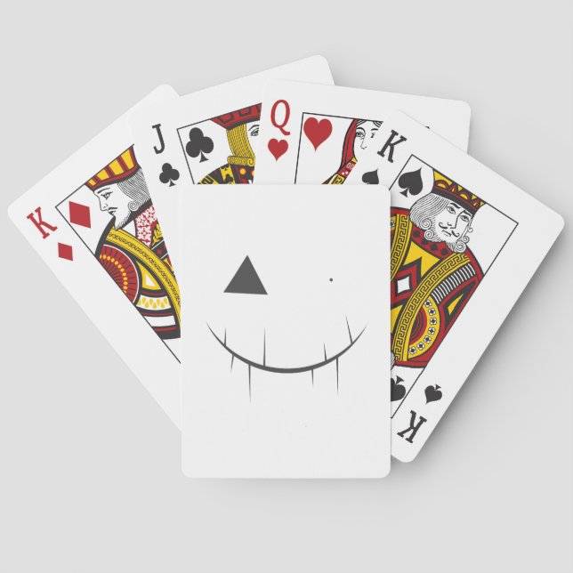 Scary Face Playing Cards (Back)