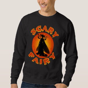 Scary Fairy Godmother Cool Halloween Trick Or Trea Sweatshirt