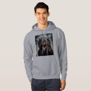Scary Fanged Vampire Owl, Hoodie