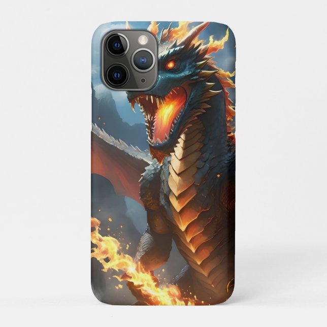 Scary Fire Breathing Dragon, Case-Mate iPhone Case (Back)