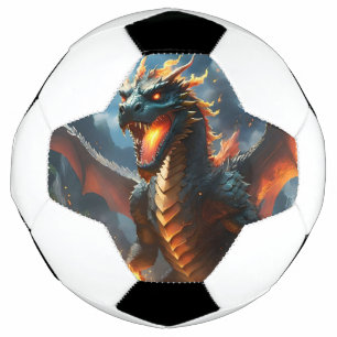 Scary Fire Breathing Dragon,  Soccer Ball