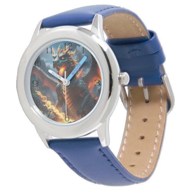 Scary Fire Breathing Dragon, Watch (Angled)