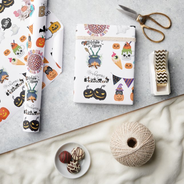  Scary  Fun And Spooky Halloween Wrapping Paper (Crafts)