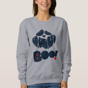 Scary Funny Face Halloween Ghost Sweatshirt