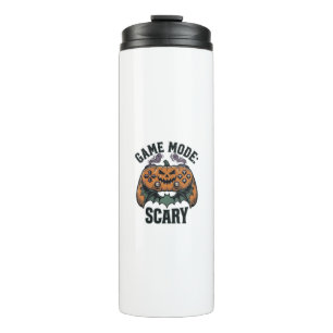 Scary Gamer Shirt Vintage Halloween Controller Art Thermal Tumbler