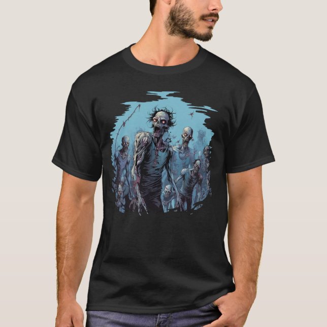 Scary Ghost Halloween T-Shirt (Front)
