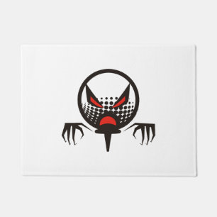 Scary Golf Halloween group graveyard Doormat