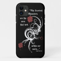 Scary Gothic Edgar Allen Poe Quote iPhone 5 Case