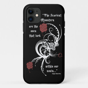 Scary Gothic Edgar Allen Poe Quote iPhone 5 Case