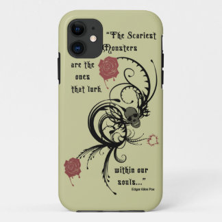 Scary Gothic Edgar Allen Poe Quote iPhone 5 Case