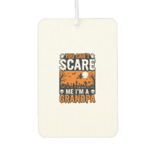 Scary Grandpa Vintage Halloween Shirt Design_1 Car Air Freshener