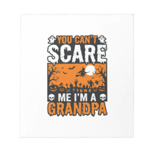 Scary Grandpa Vintage Halloween Shirt Design_1 Notepad