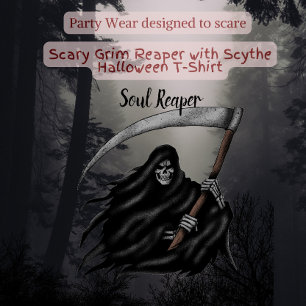 Scary Grim Reaper Halloween T-Shirt