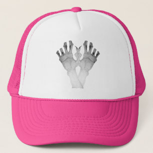 Scary gruesome monster hands trucker hat