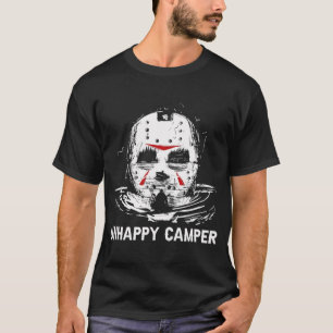 Scary Halloween Camper Camping Unhappy Camper Grap T-Shirt