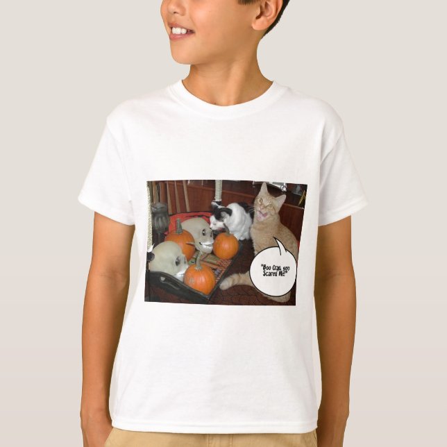 Scary Halloween Cats T-Shirt (Front)