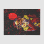Scary Halloween Clown Costume Party Tissue Paper<br><div class="desc">Tissue Paper</div>