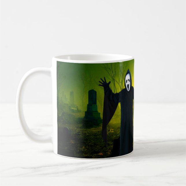 Scary Halloween. Coffee Mug (Left)