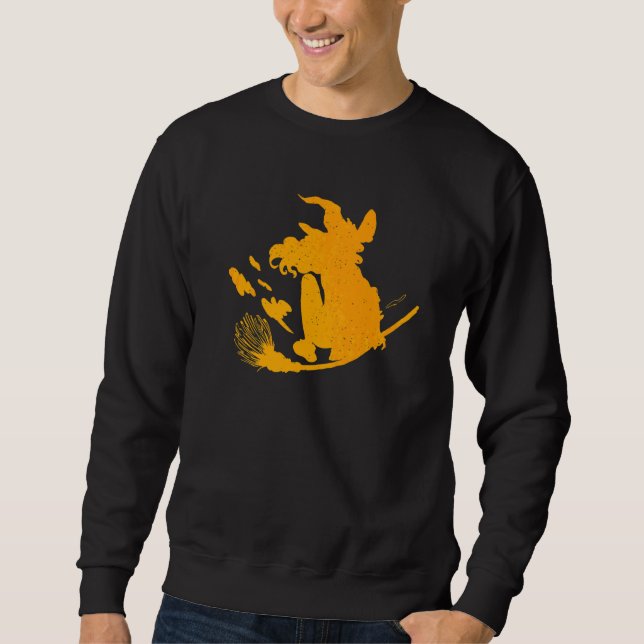 Scary Halloween Costume Bad Witch Sweatshirt (Front)