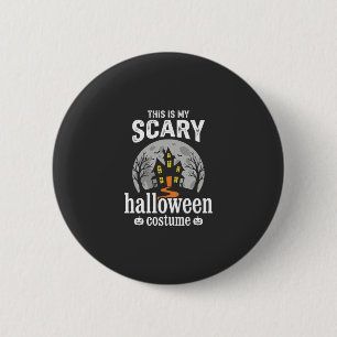 Scary Halloween Costume Haunted House Design 6 Cm Round Badge