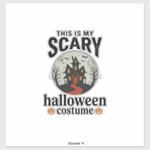 Scary Halloween Costume Haunted House Vector Desig