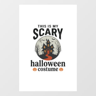 Scary Halloween Costume Haunted House Vector Desig
