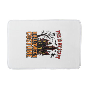 Scary Halloween Costume Haunted House Vintage Shir Bath Mat