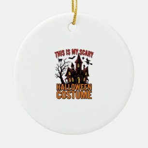 Scary Halloween Costume Haunted House Vintage Shir Ceramic Tree Decoration