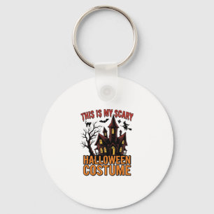Scary Halloween Costume Haunted House Vintage Shir Key Ring