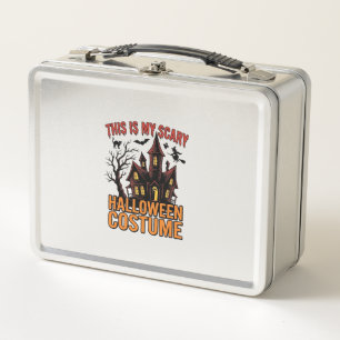 Scary Halloween Costume Haunted House Vintage Shir Metal Lunch Box