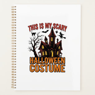 Scary Halloween Costume Haunted House Vintage Shir Planner