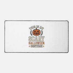 Scary Halloween Costume Pumpkin Vintage Shirt Desi Desk Mat