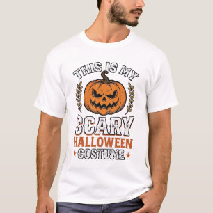 Scary Halloween Costume Pumpkin Vintage Vector Des T-Shirt