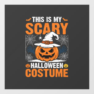 Scary Halloween Costume Pumpkin Witch Hat Design_1