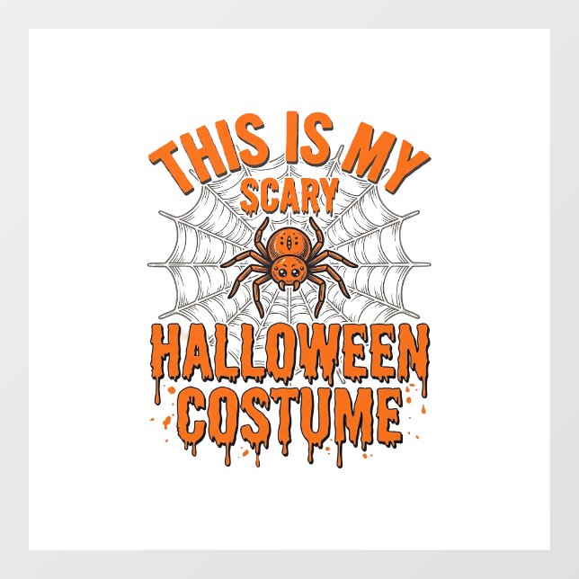 Scary Halloween Costume Spider Web Vintage Design_ (Sheet)